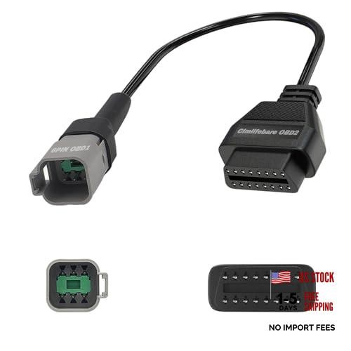 6 Pin OBD1 to 16 Pin CAN OBD2 Adapter Cable Fit for BRP Moto ATV UTV