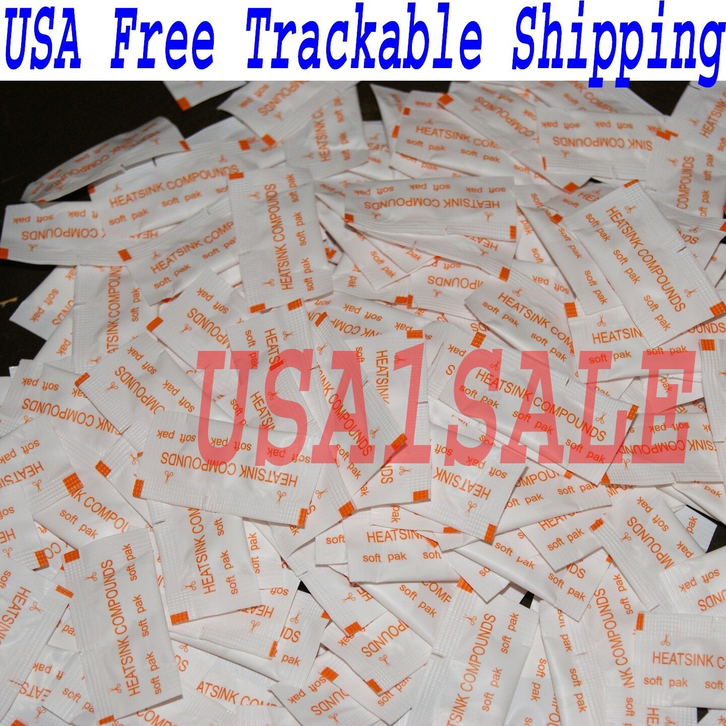 Wholesale Lot of 500 pcs White Heatsink Compounds Thermal Paste Grease G Value √