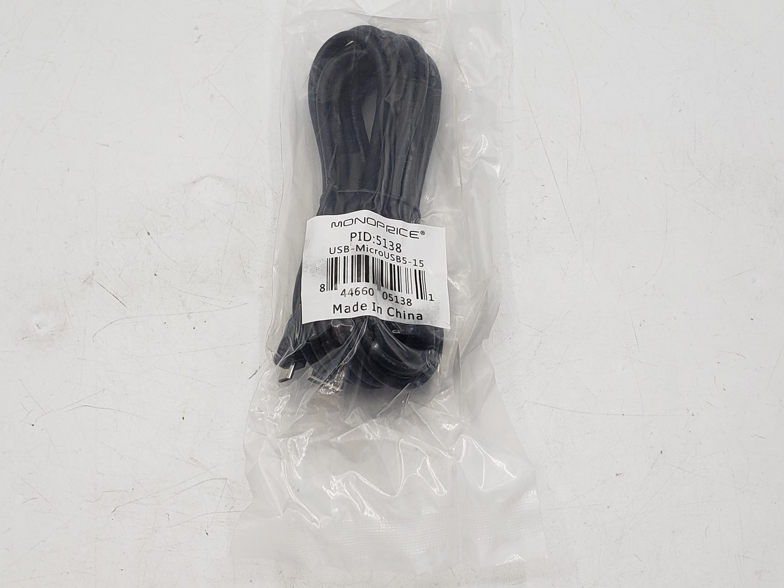 NEW SEALED MONOPRICE 15 feet USB to Micro USB 5138 