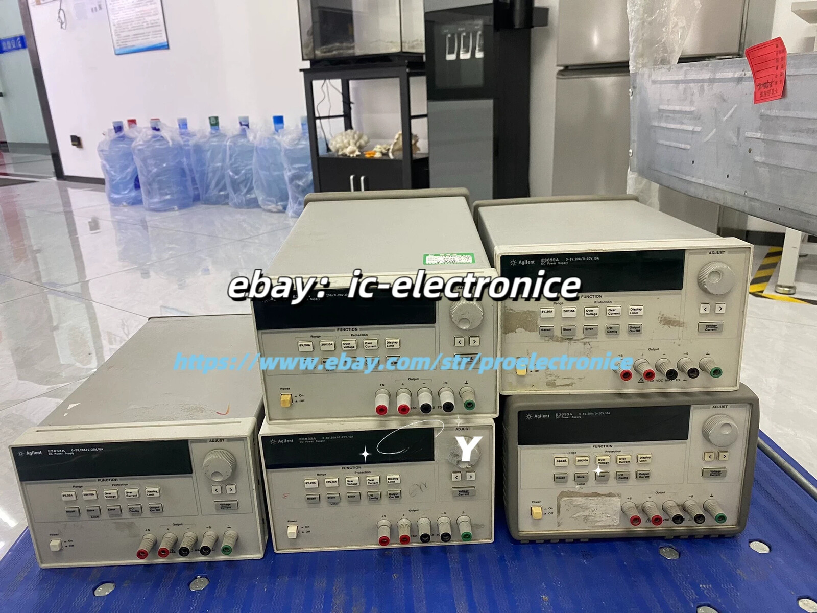 1PCS Agilent E3633A DC POWER SUPPLY 0-8V,20A/0-20V,10A