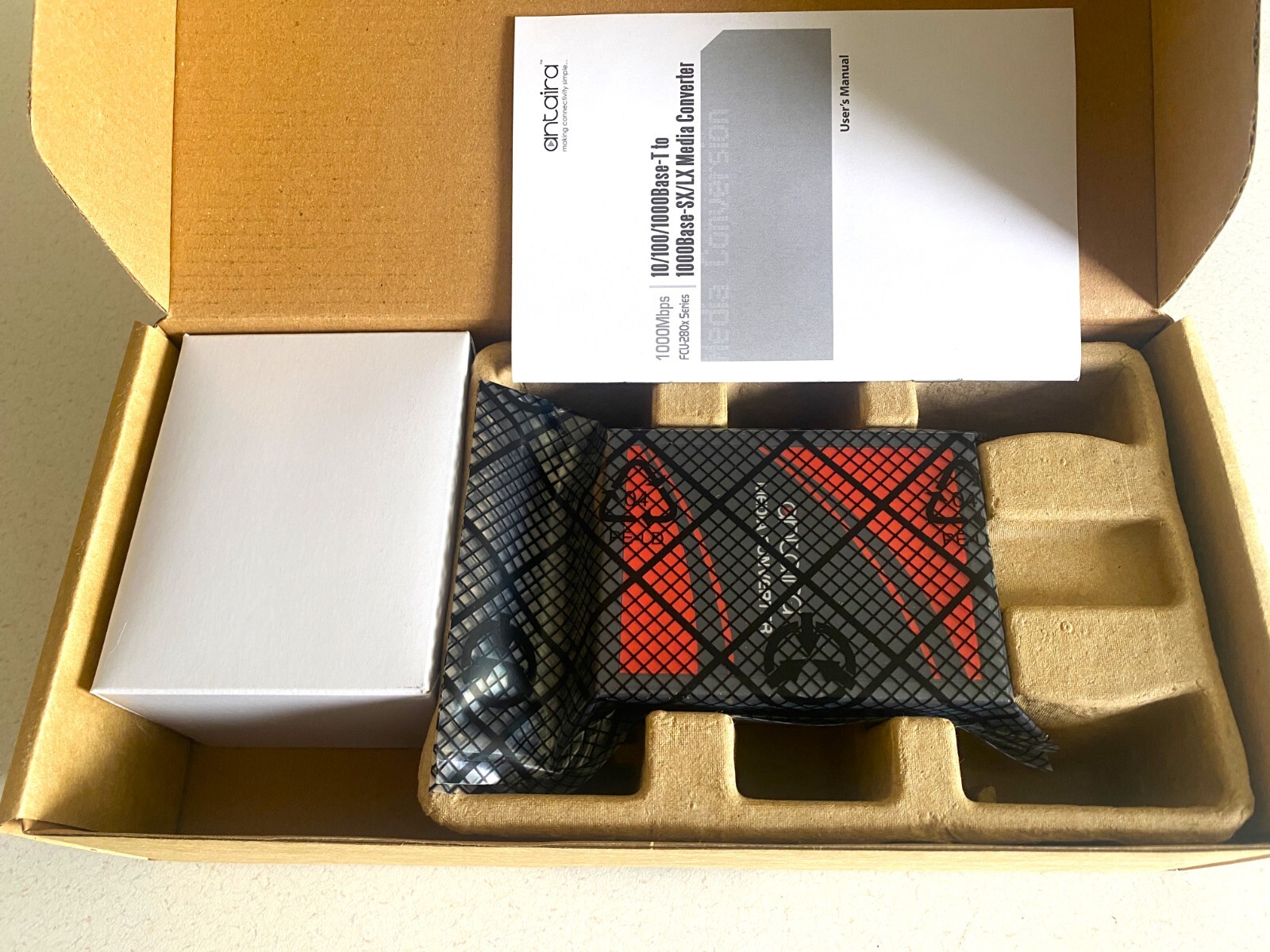 ANTAIRA FCU-2805SFP ETHERNET MEDIA CONVERTER 0/100/1000Base-T/LS/SX - New In Box