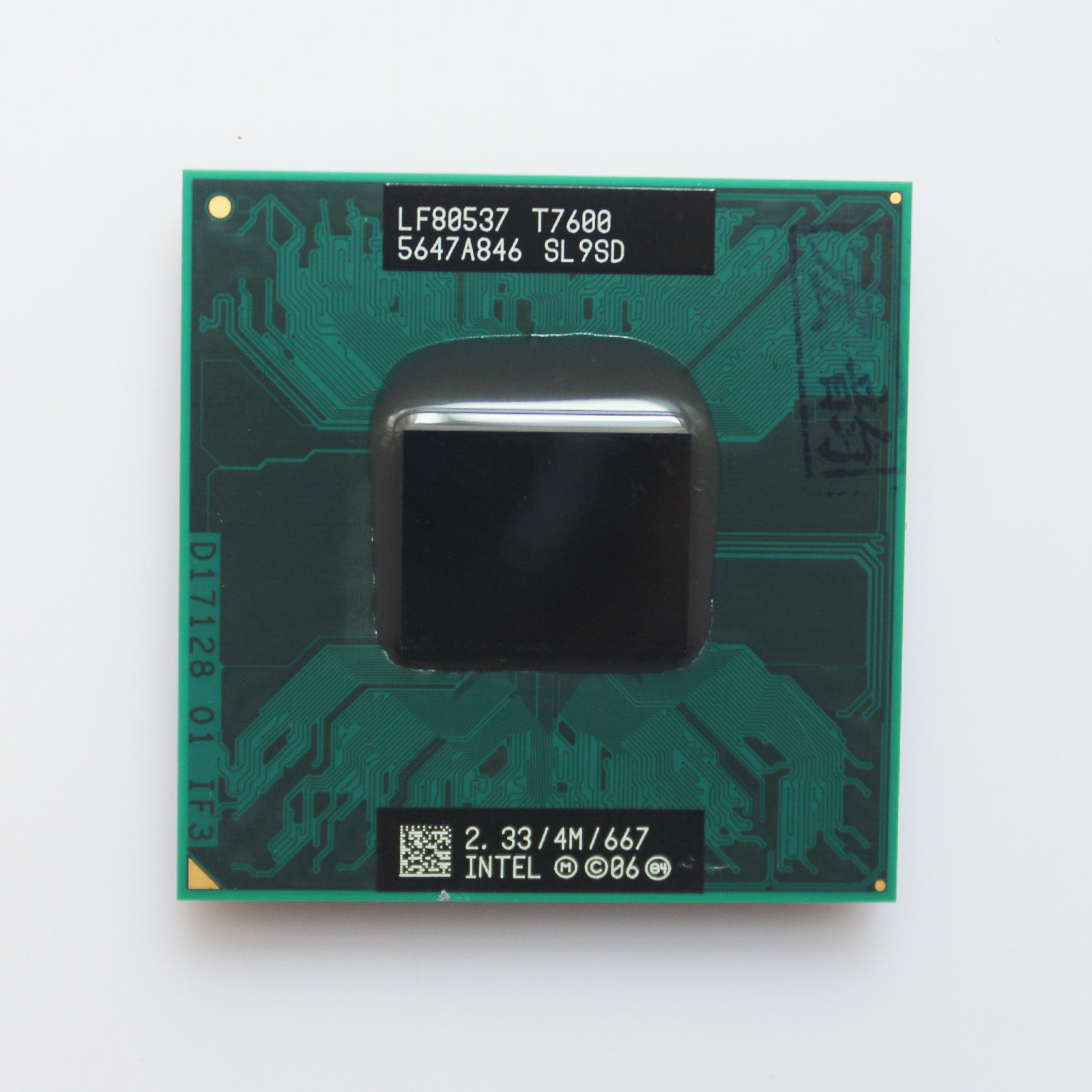 Intel Core 2 Duo T7600 SL9SD 2.33 GHz 4M 667 Mobile Dual-Core CPU Processor