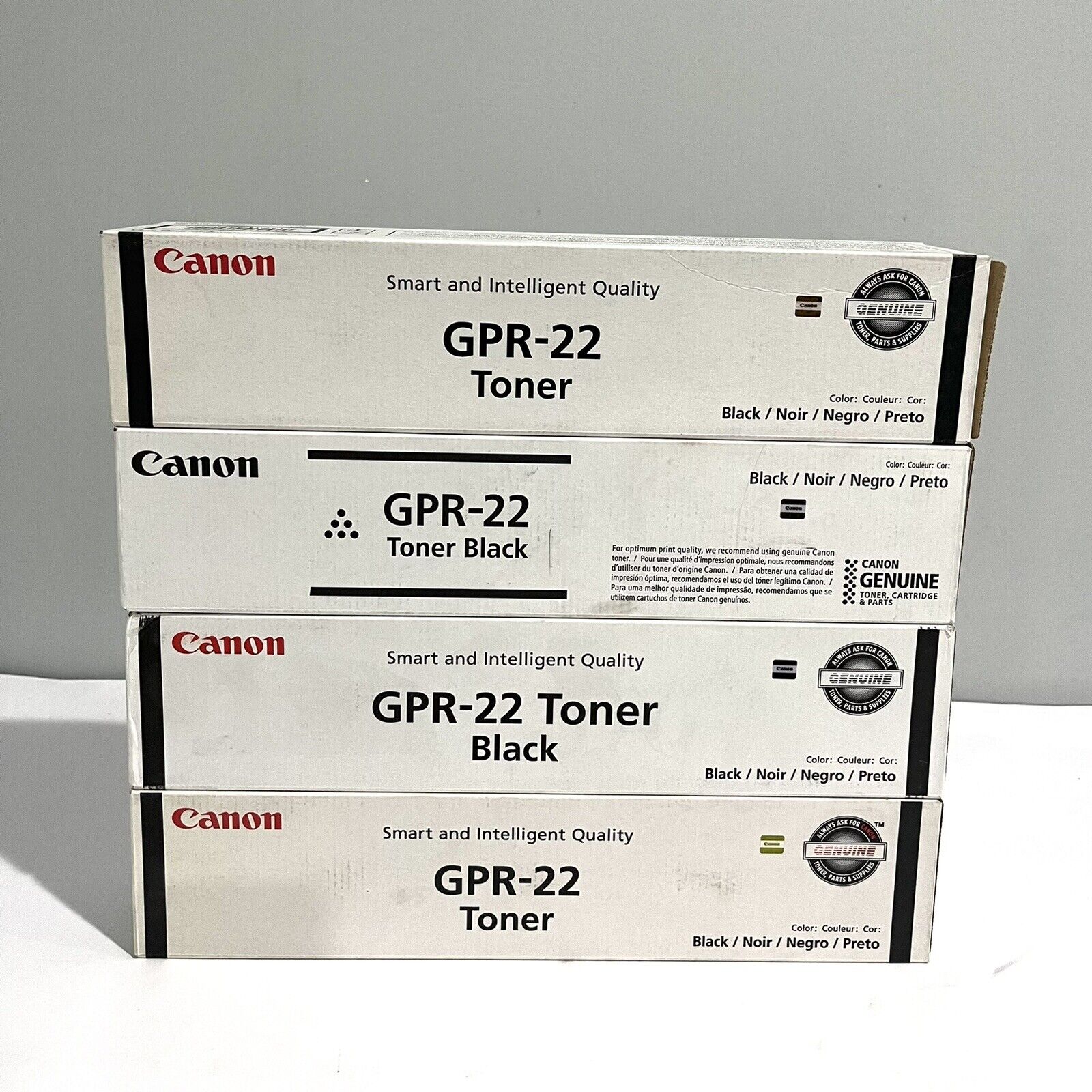 Canon GPR-22 0386B003AA Lot of 4  Black Toner Cartridge For IR 1018,1023,1025