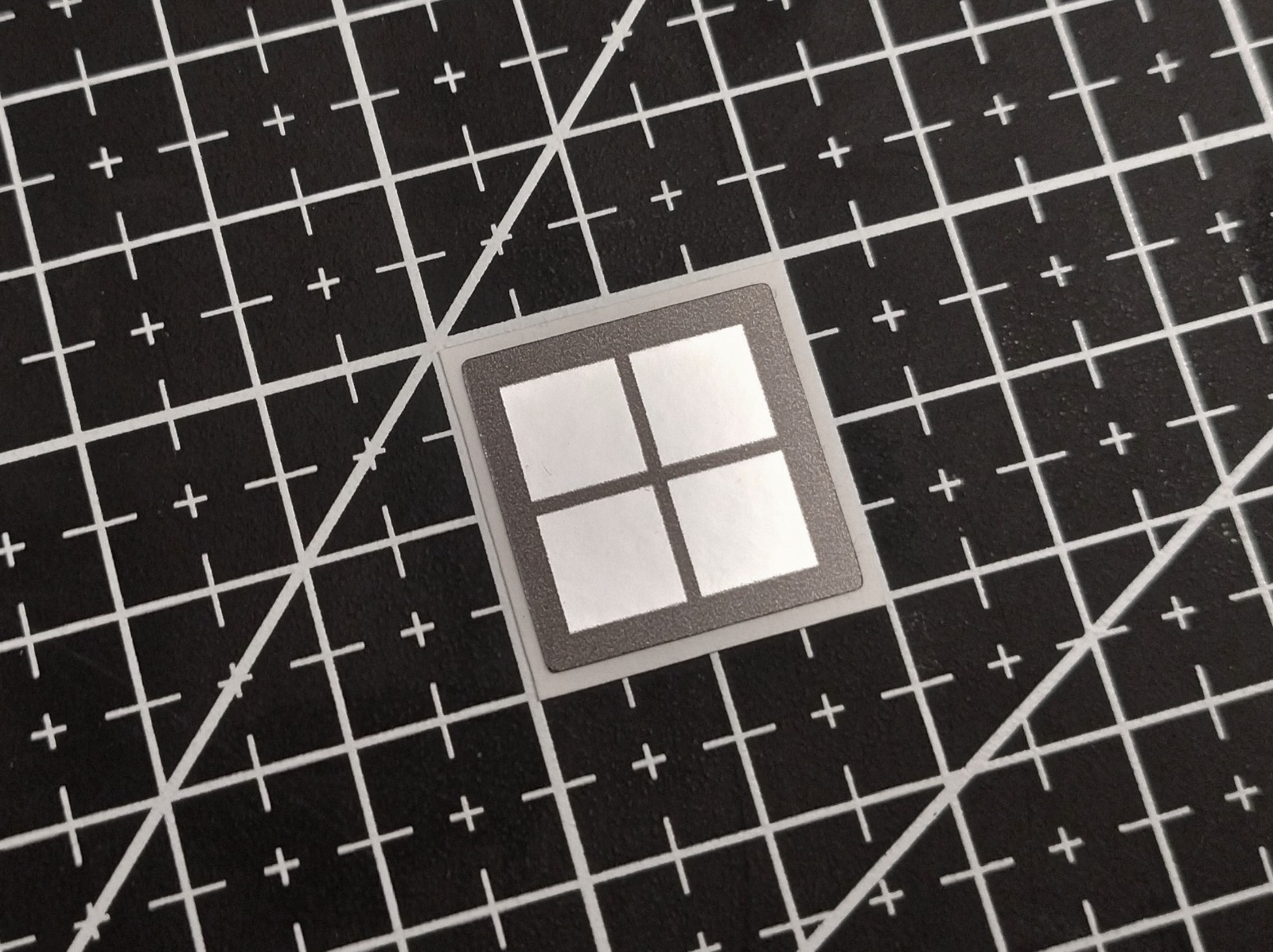 5 x Black & Silver Windows 11 Stickers For The Computer Case