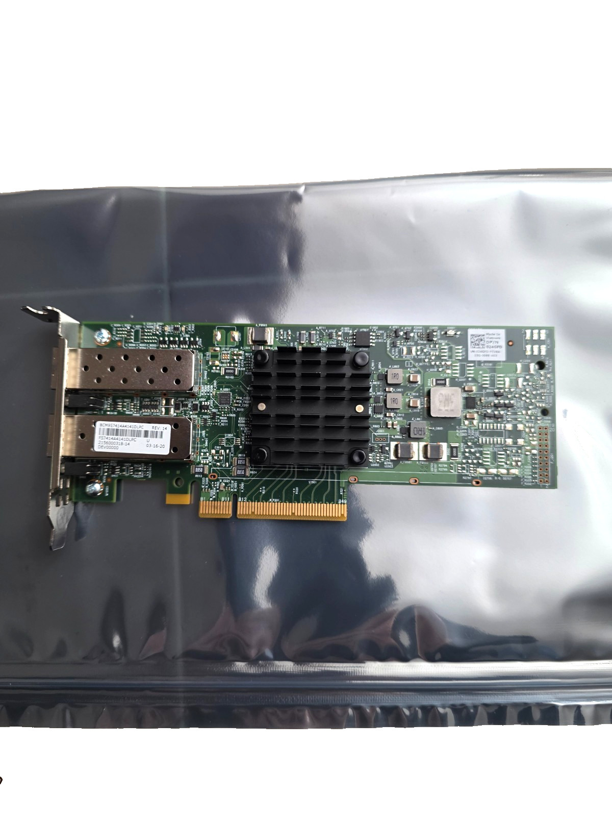 Dell 24GFD Broadcom 57414 Dual Port 25Gb SFP28 Network Adapter 024GFD