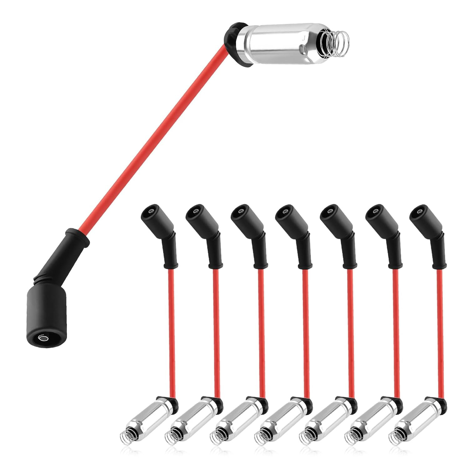 8PCS Spark Plug Wires Set Compatible with Chevy GMC Cadillac,High Performance Sp