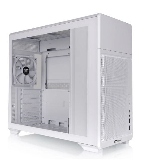 Thermaltake TR300 CR Tempered Glass Mid Tower Case (White), CA-11M-00M6WN-00