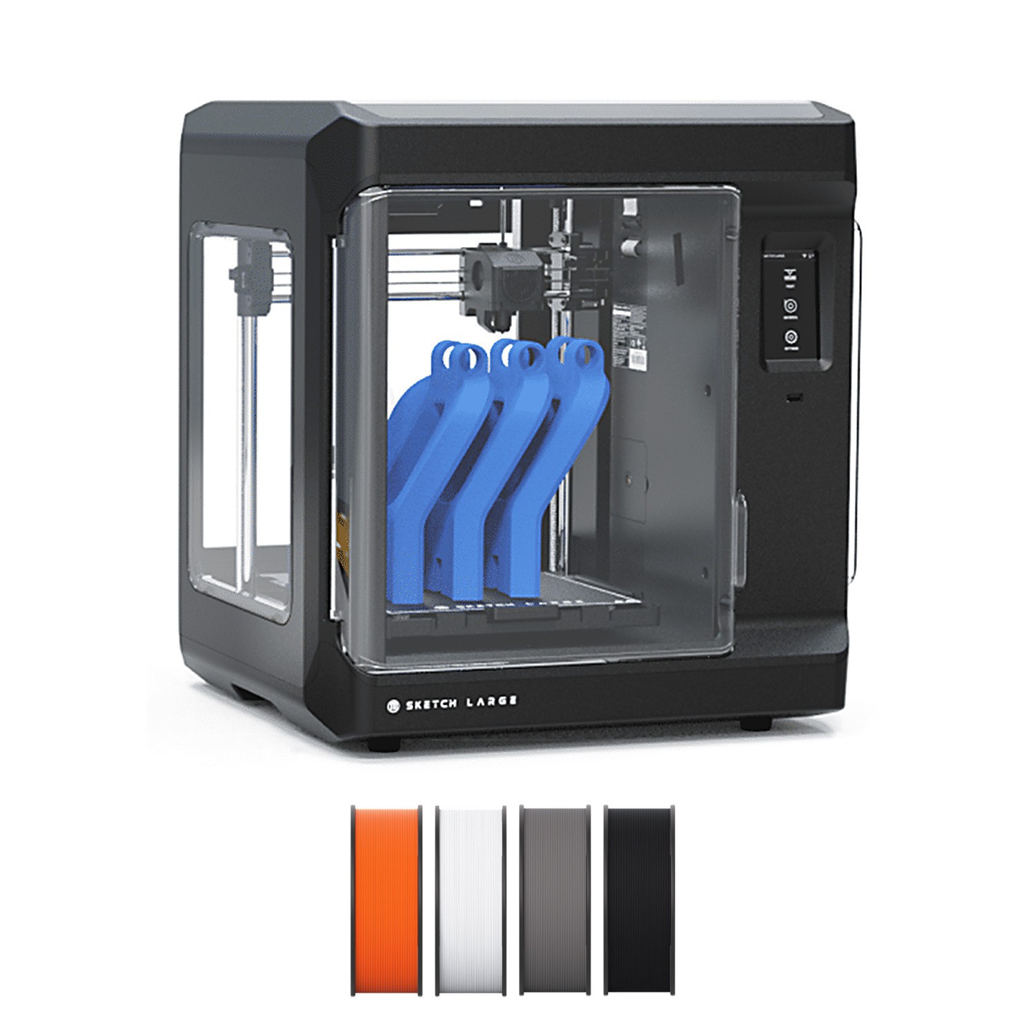 MakerBot Sketch Large 3D Printer PLA 1.75mm Rainbow Filament Bundle (Black)