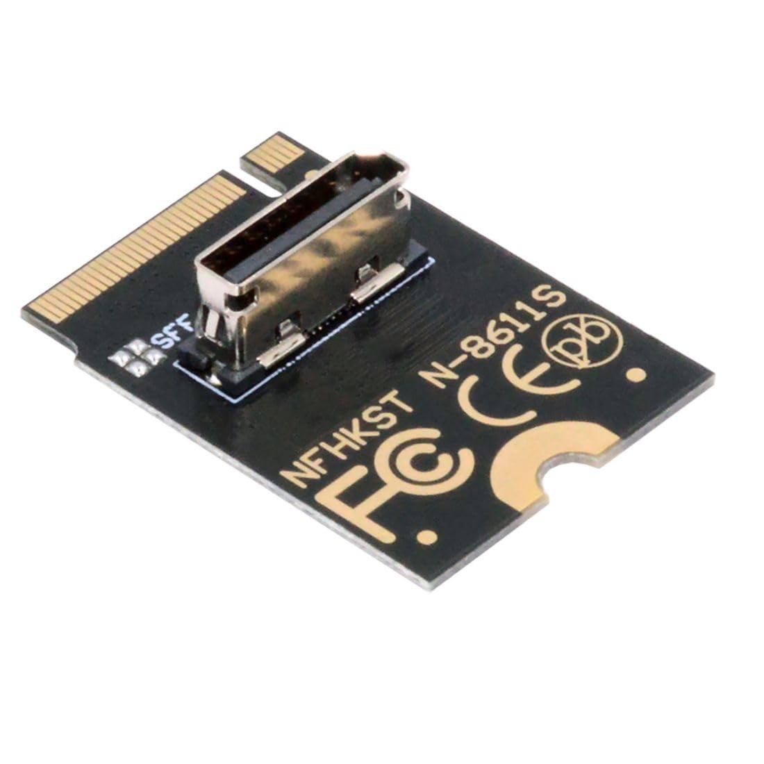 chenyang Oculink SFF-8612 SFF-8611 to PCI-E 4.0 NVME 2230mm Vertical, Black