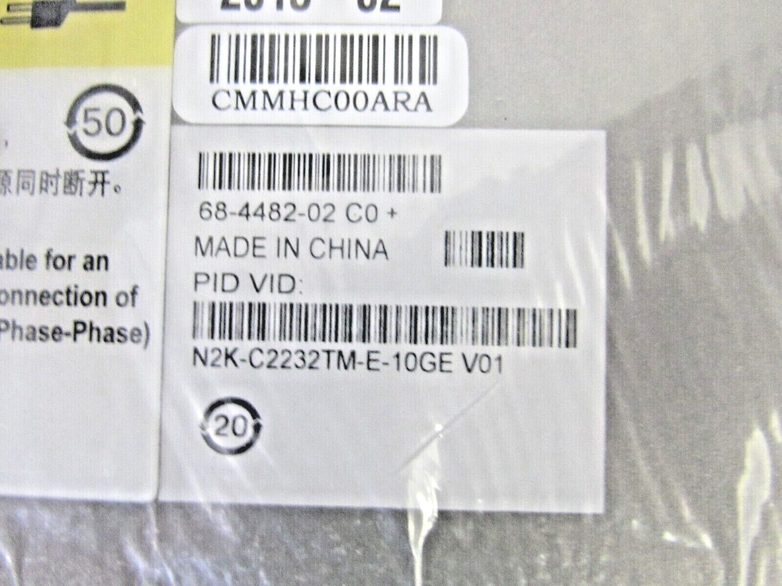 Cisco N2K-C2232TM-E-10GE Nexus 2232TM-E Series 32-Ports10GBase-T  2x PSU    26-5
