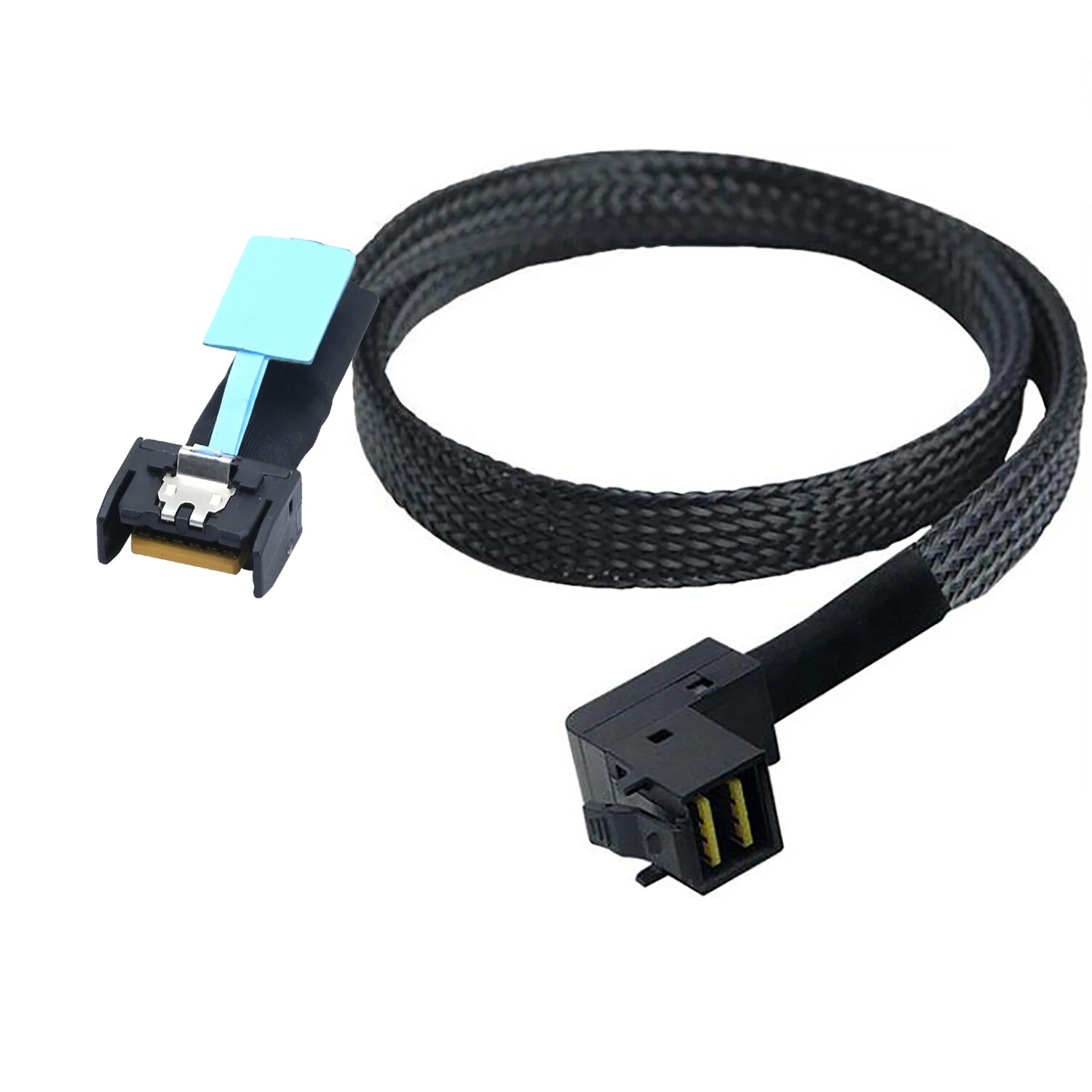 PCIE Gen5 Slimline MCIO 4X 38P to 90 degree SAS SFF-8643 server adapter Cable