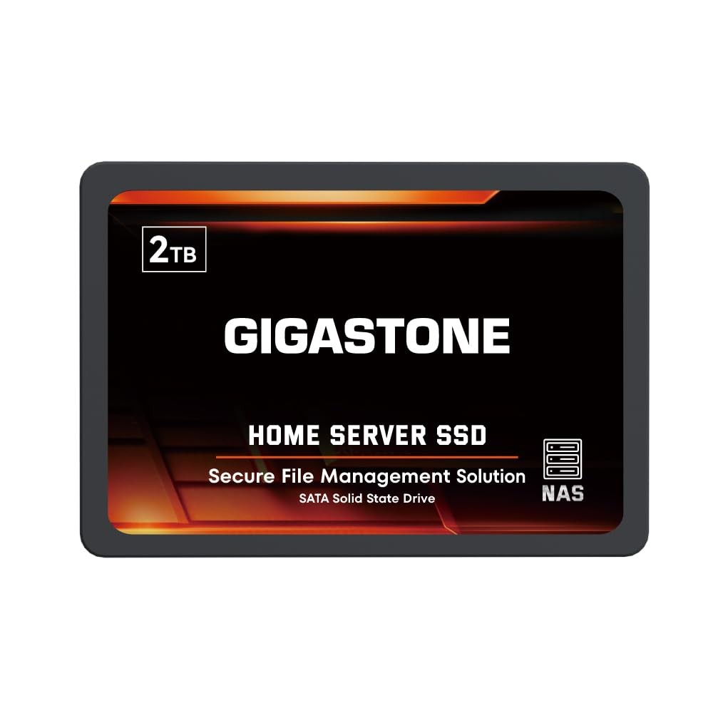 Gigastone 【NAS Certified】 2TB Home Server SSD 2TB, 1-Pack
