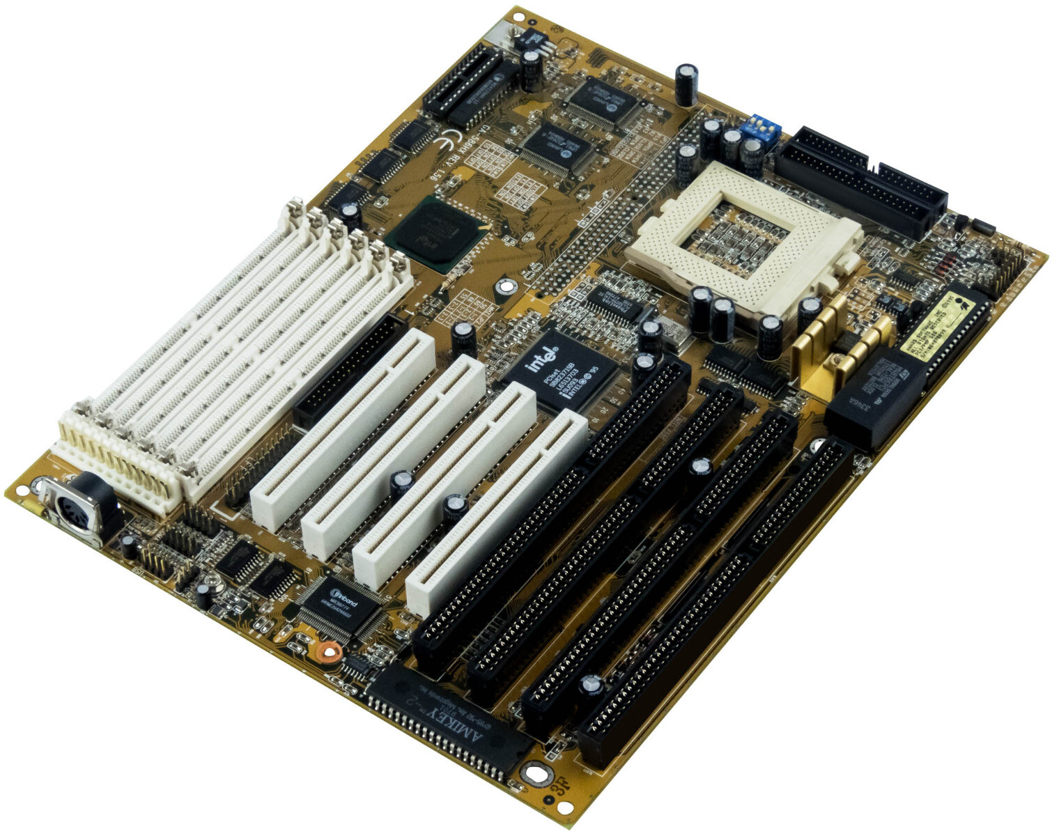 Retro Vintage Mainboard Gigabyte GA-586HX Rev 1.56 Socket 7 SIMM ISA PCI