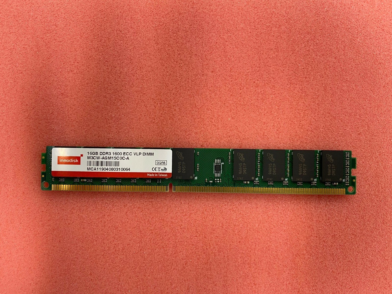 INNODISK 16GB DDR3 VLP  UDIMM w/ECC PC3-12800 SPEED GRADE BRAND NEW