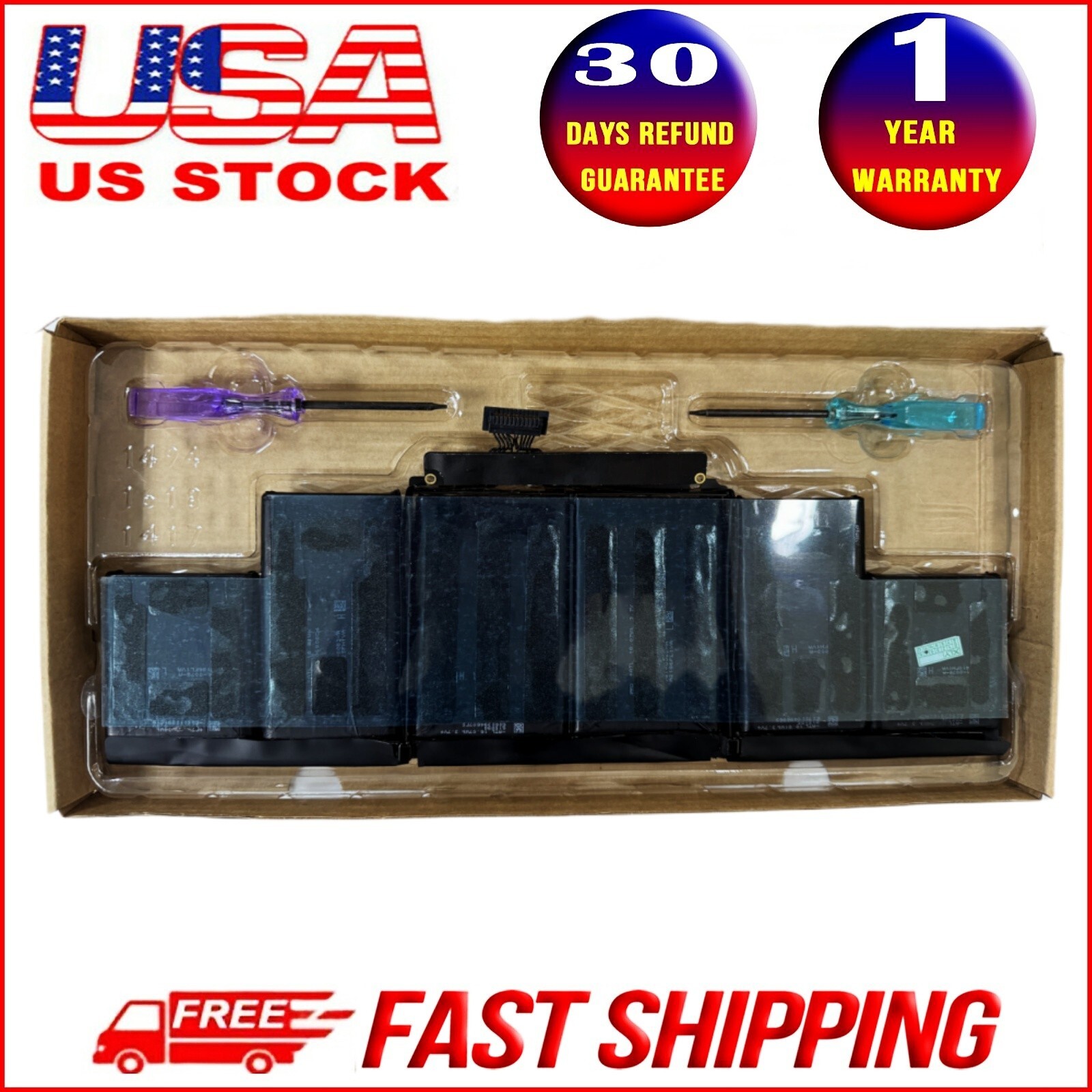 A1417 New OEM Battery for Apple MacBook Pro 15" Retina A1398 Mid 2012 Early 2013