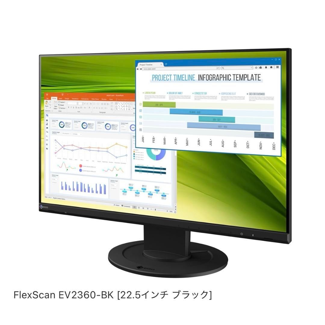 EIZO FlexScan EV2360-BK 22.5 Inch PC Monitor IPS WUXGA Unused