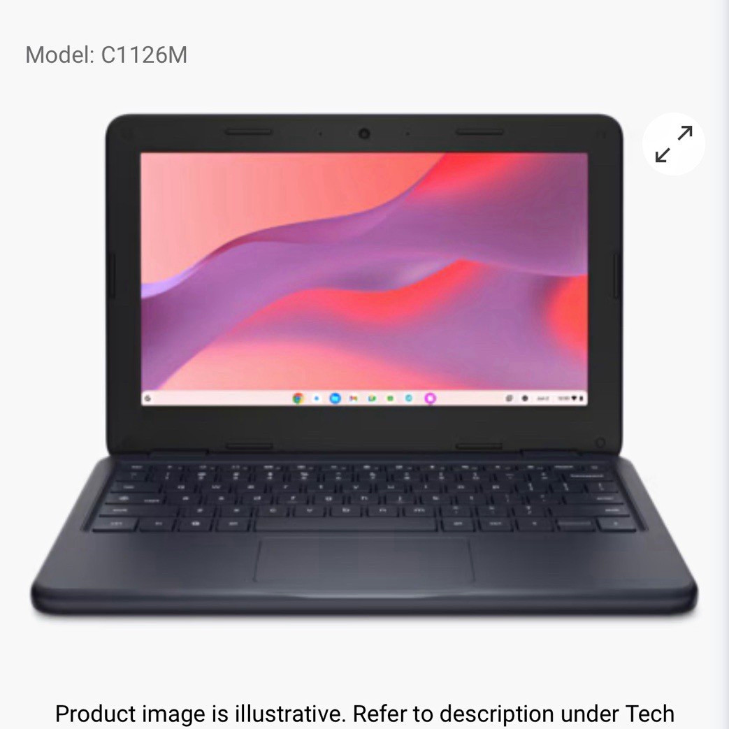 Dell Chromebook 11 11in Intel N150 4GB 64GB eMMC Chrome OS Black