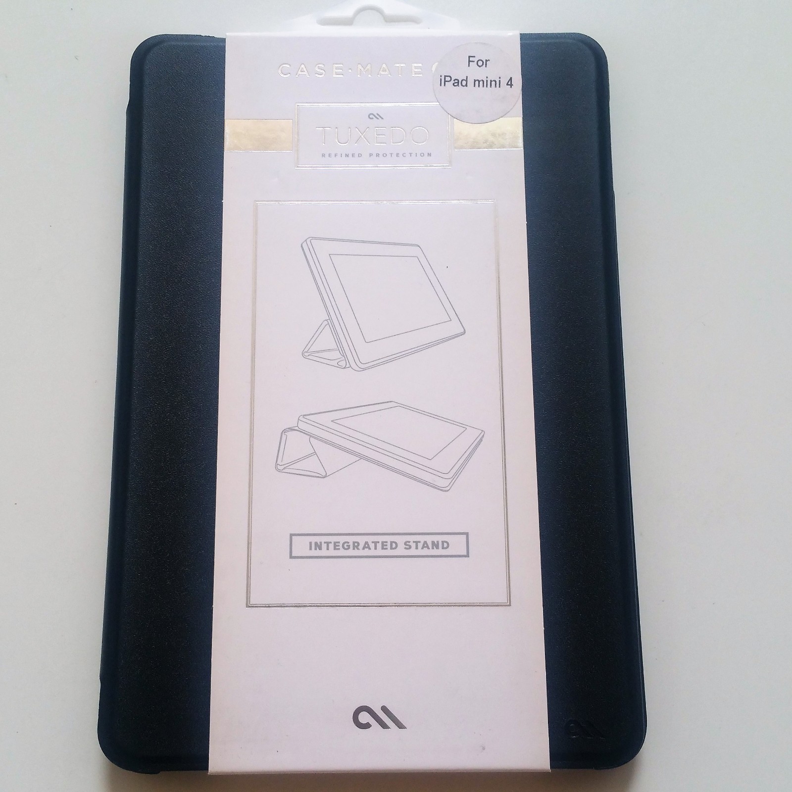 Case-Mate Tuxedo Folio Ultra Slim Protection Case iPad Mini 4 Black Brand New 