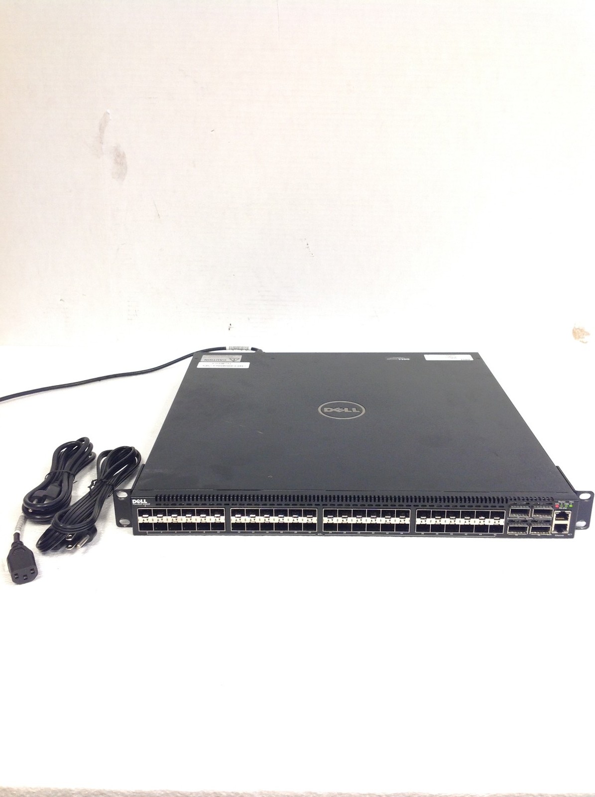 Dell Force10 S4810 48-Port SFP Network Switch w/ 2x 350W PSU, Rack Ears, WORKING