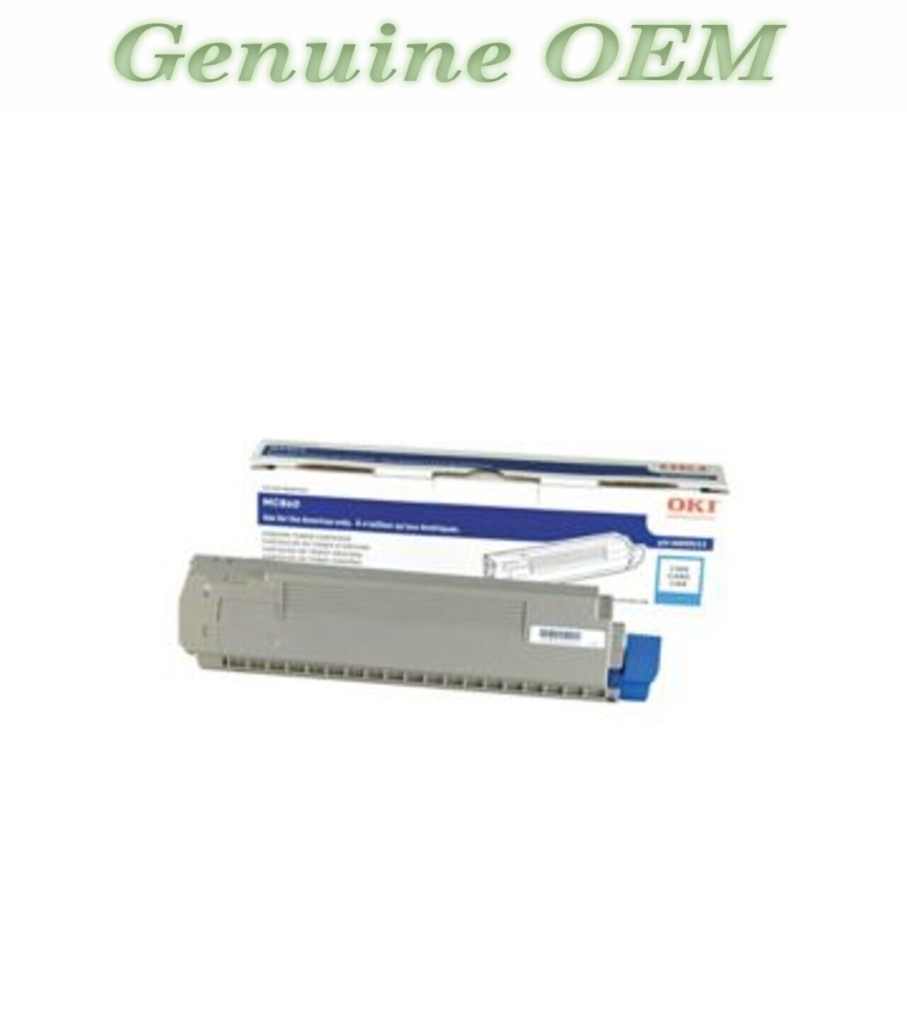 44059215 Original OEM Okidata Toner, Cyan Genuine Sealed