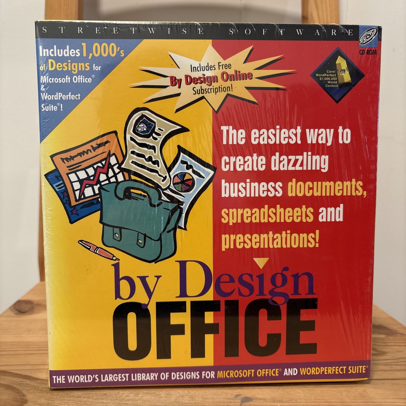 Streetwise Software by Design Office 1997 Includes Internet Explorer SEALED Vtg
