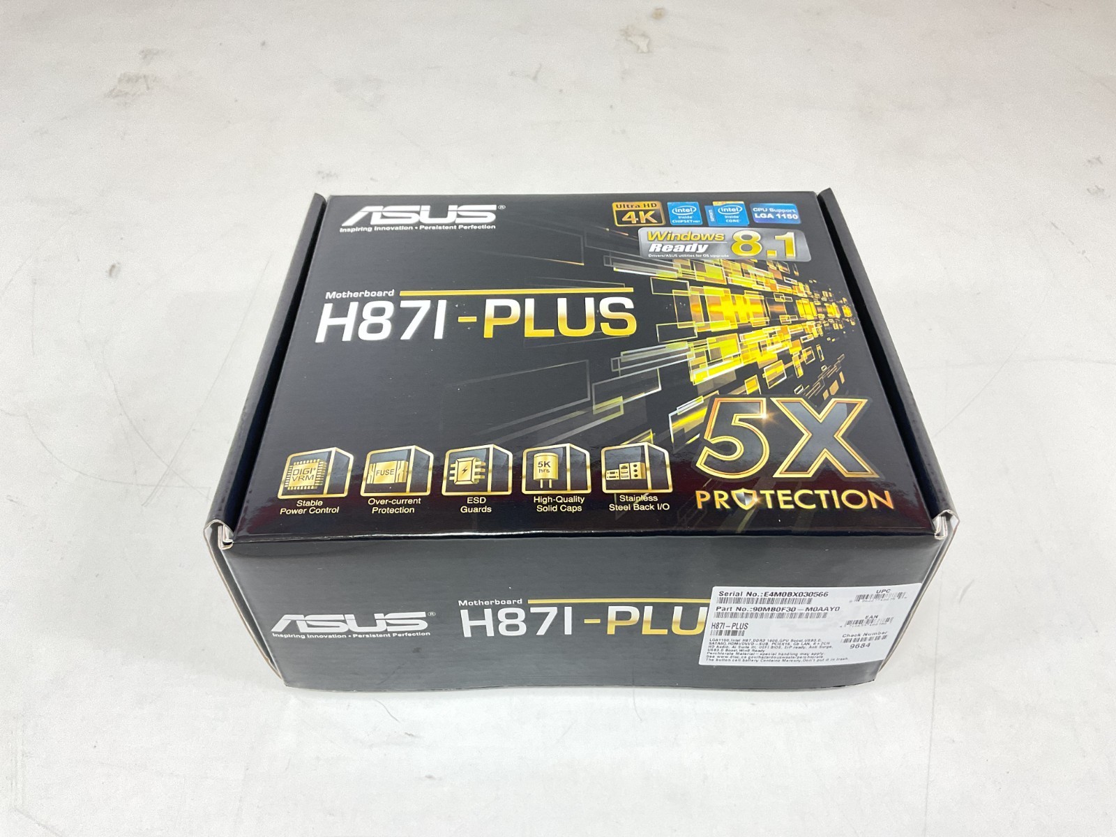 ASUS H87I-PLUS Mini-ITX LGA 1150 DDR3 Motherboard - H87I-PLUS