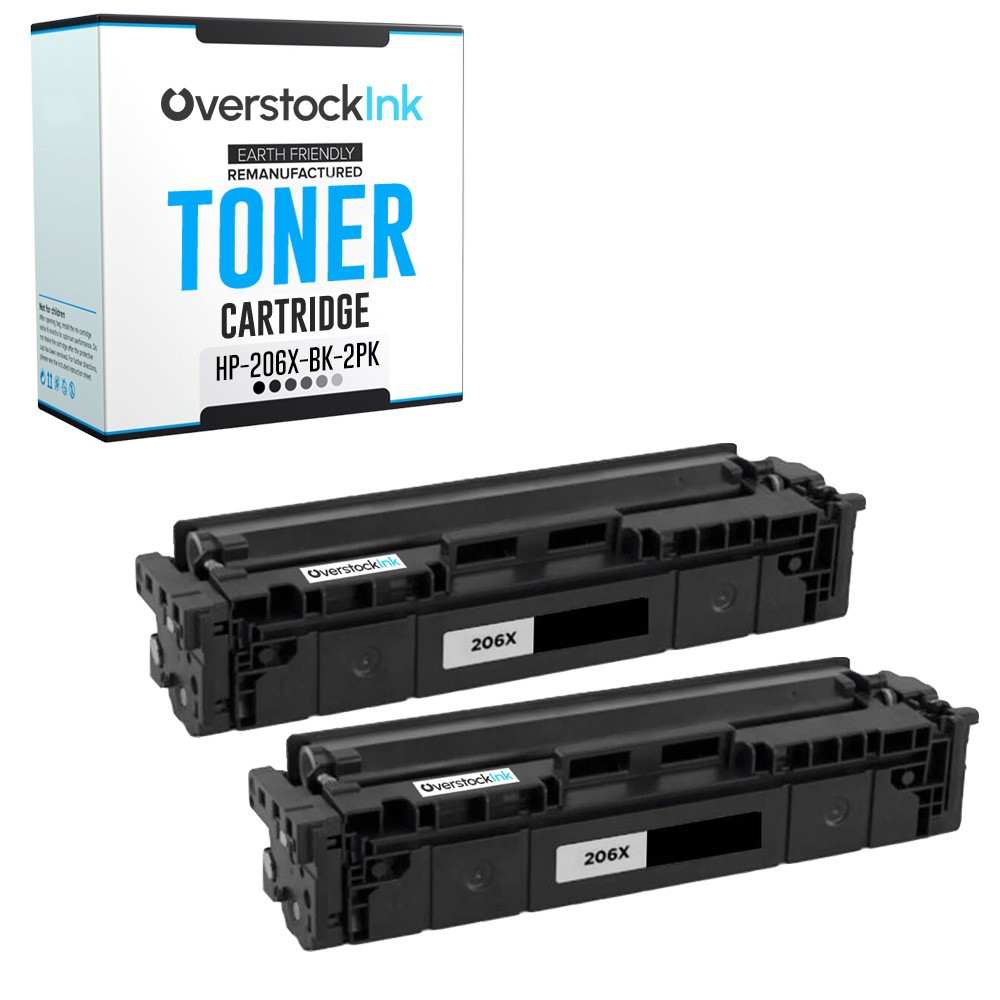 OSI 2-Pack Replacement 206X Toner for HP Color LaserJet Pro MFP M283fdn M283fdw