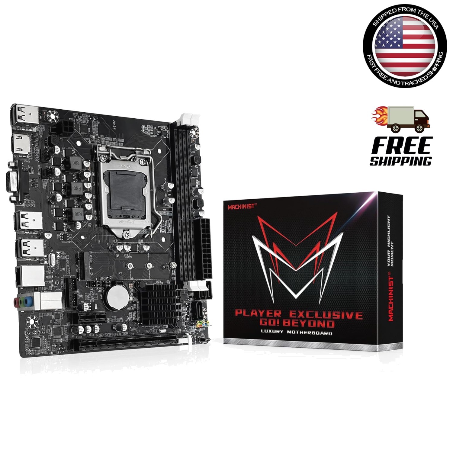 Intel LGA 1155 H61 Flex-ATX Motherboard – Supports DDR3 and 1080P HDMI Output