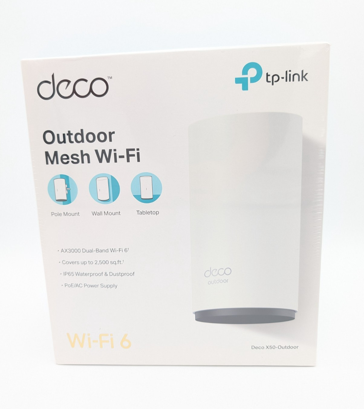 TP-Link Deco X50-Outdoor AX3000 Mesh Wi-Fi 6 Waterproof Outdoor Unit NEW SEALED
