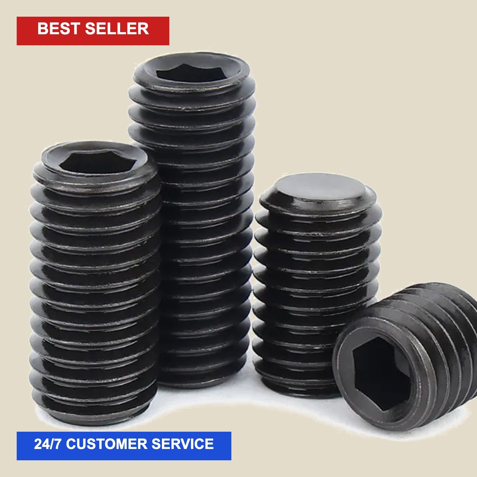 50pcs M1.6 M2 M2.5 M3 M4 M5 M6 M8 M10 M12M14 M16 Black 12.9 Steel Allen Head Hex