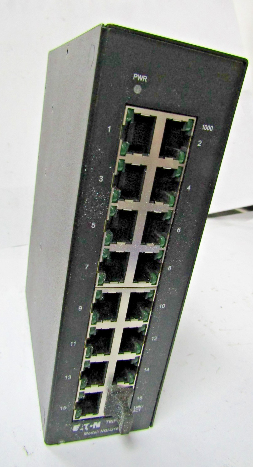 ✌️EATON NGI-U16 TRIPP LITE 16-PORT UNMANAGED INDUSTRIAL GIGABIT ETHERNET SWITCH