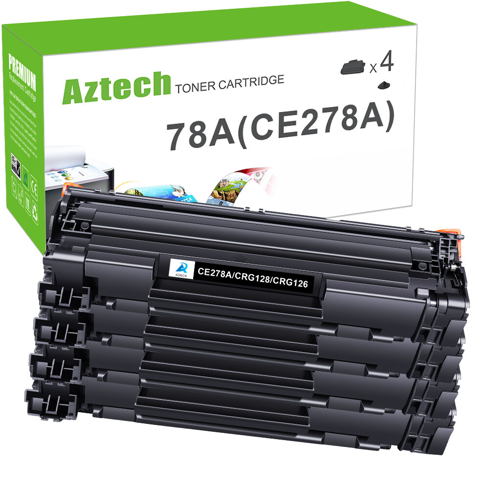 4PK CE278A 78A Black Toner For HP LaserJet Pro P1566 M1536DNF MFP P1606 P1560