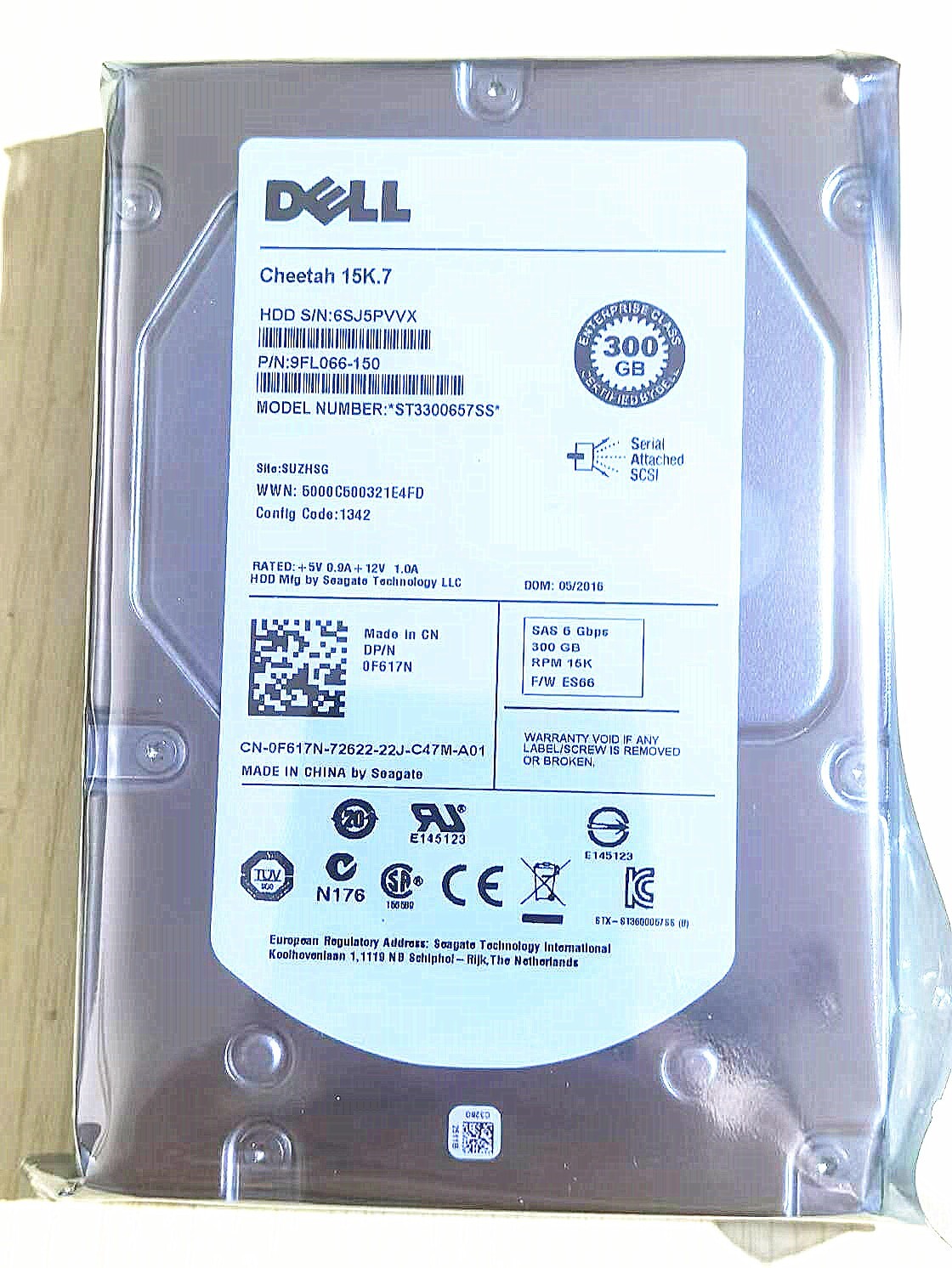 Dell F617N 0F617N ST3300657SS 300GB 15K 6G 3.5 SAS HDD HARD DRIVE