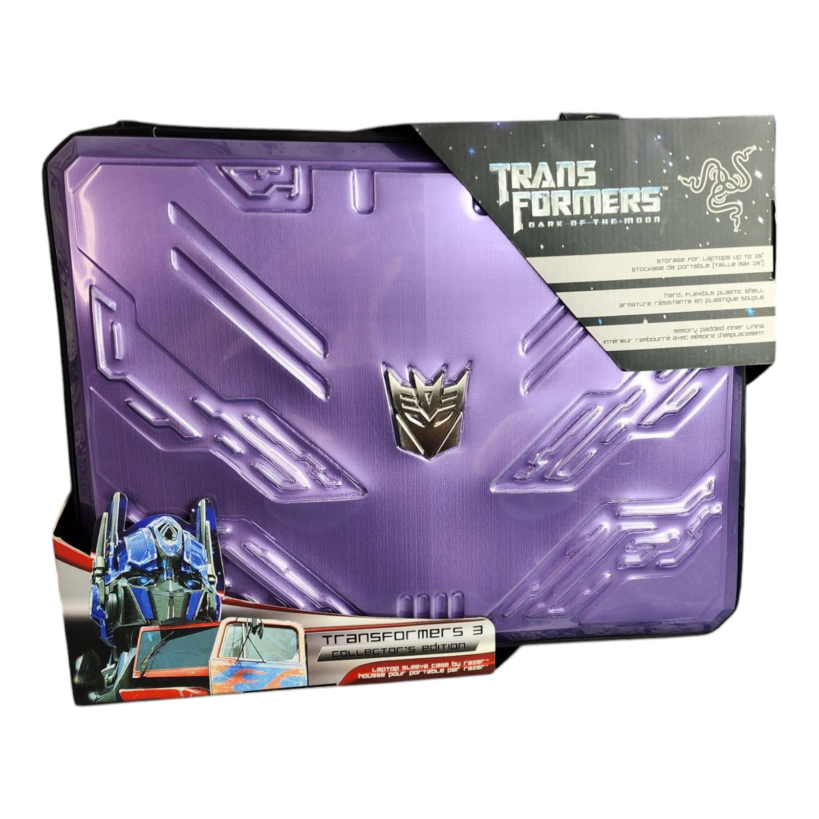 Razer Transformers 3   15" Laptop Sleeve Case  Shockwave Purple 2011