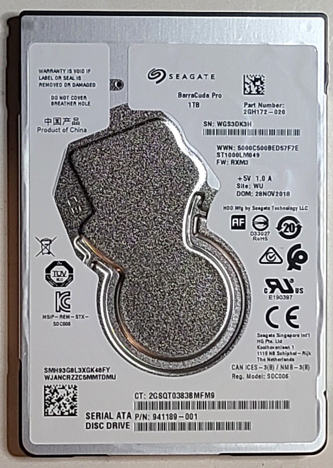 NEW Original HP 15-CB035WM 1TB Hard Drive 766644-005 Seagate ST1000LM049 7200rpm