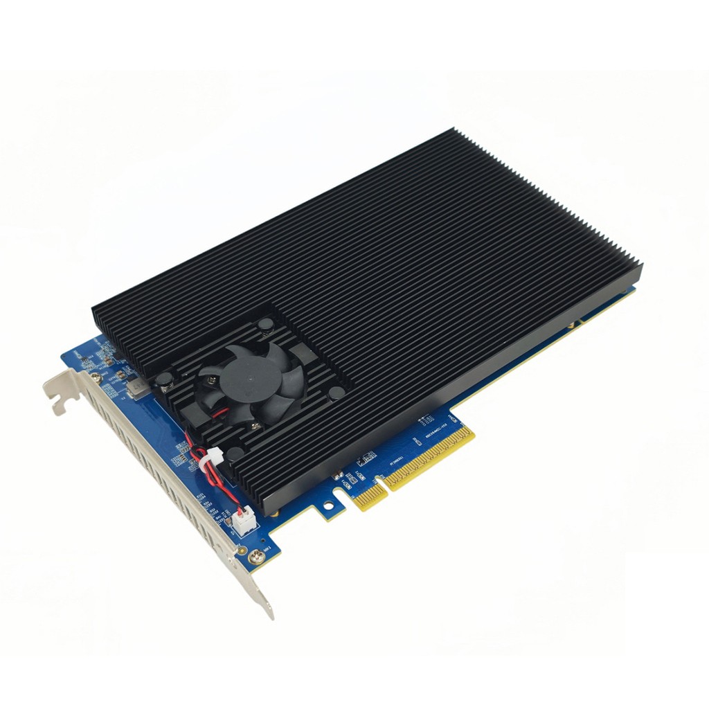 PCIe 4.0 4-Bay M.2 NVMe Card PEX88024 Support 22110/2280/2242 for Win/Linux/Mac