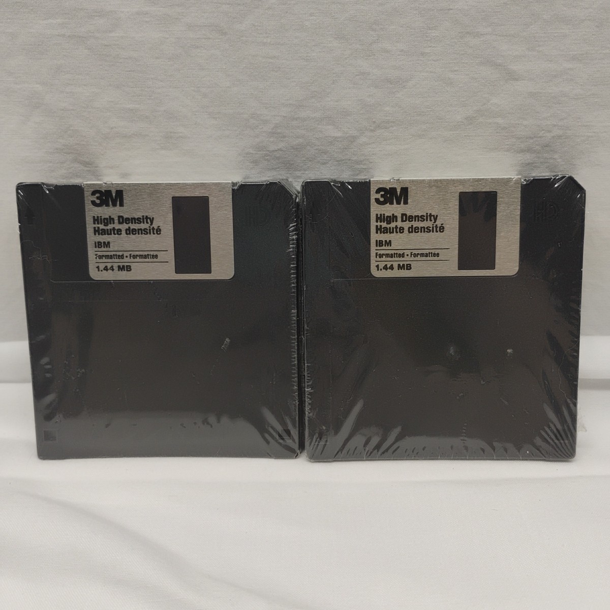 3M High Density Diskette 2X Five Pack Plastic Seal Vintage 3.5" Floppy Disc