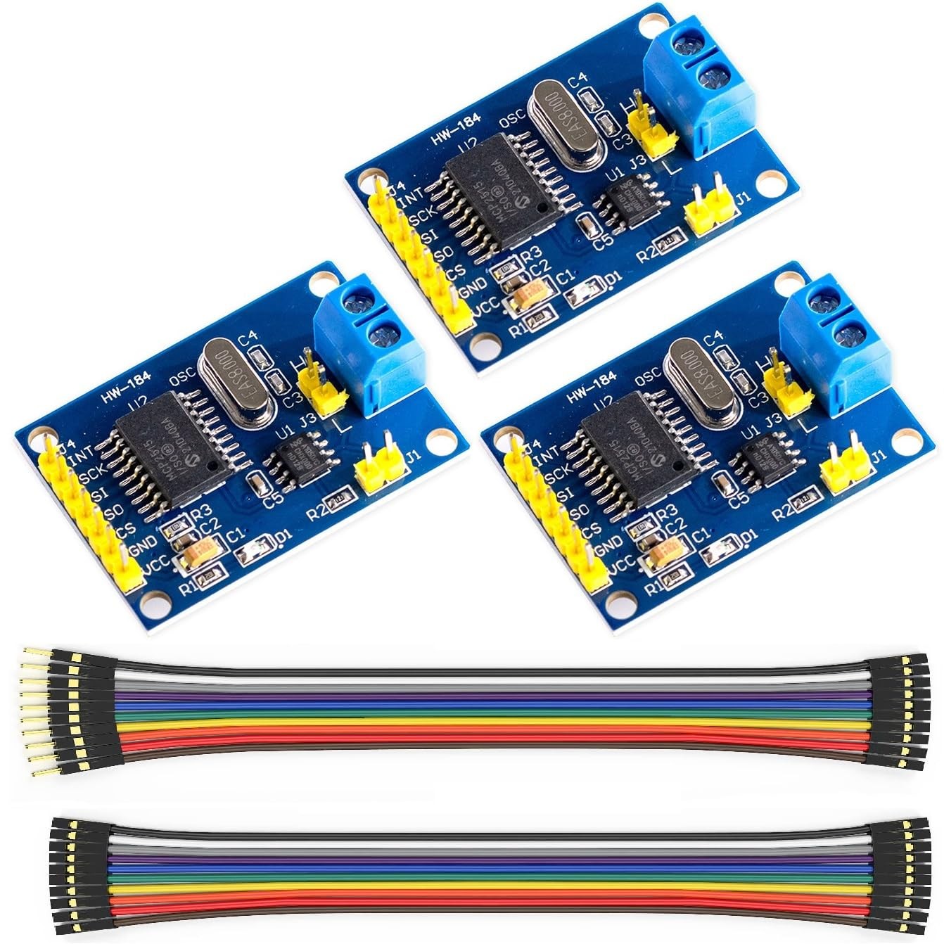 3 PCS MCP2515 TJA1050 CAN Bus Module SPI Interface Arduino Raspberry Pi