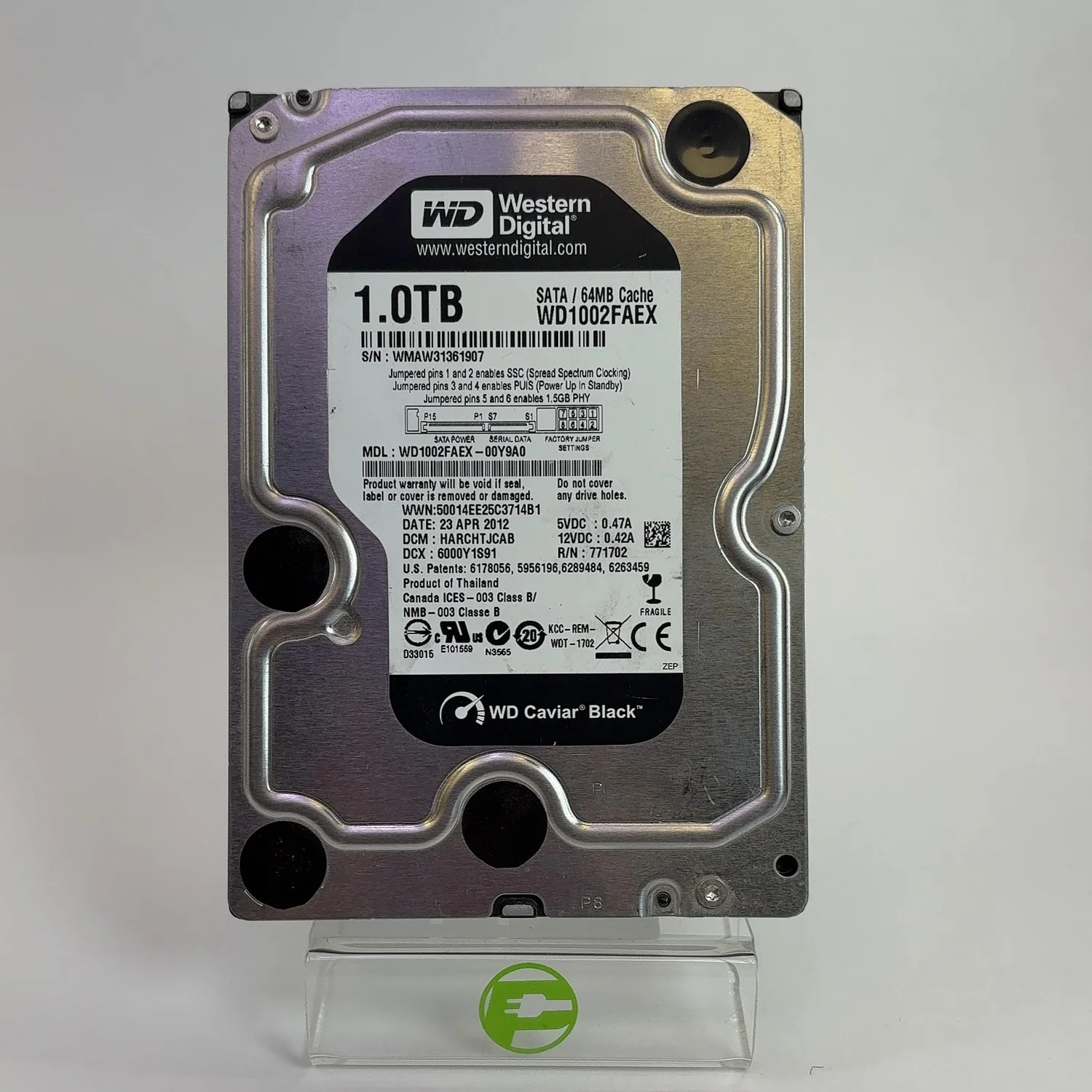 Western Digital WD 3.5" WD Caviar Black 1TB SATA III 6Gbps HDD WD1002FAEX-00Y9A0