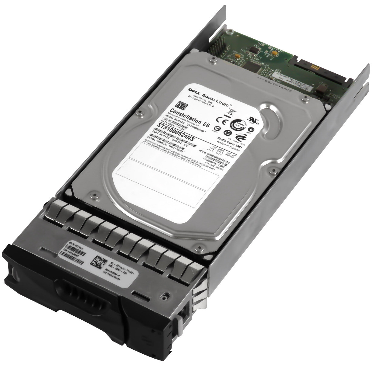 HARD DRIVE DELL EQUALLOGIC 0K7NJ0 ST31000524NS 1TB SAS 7.2K 32MB 3.5'' 