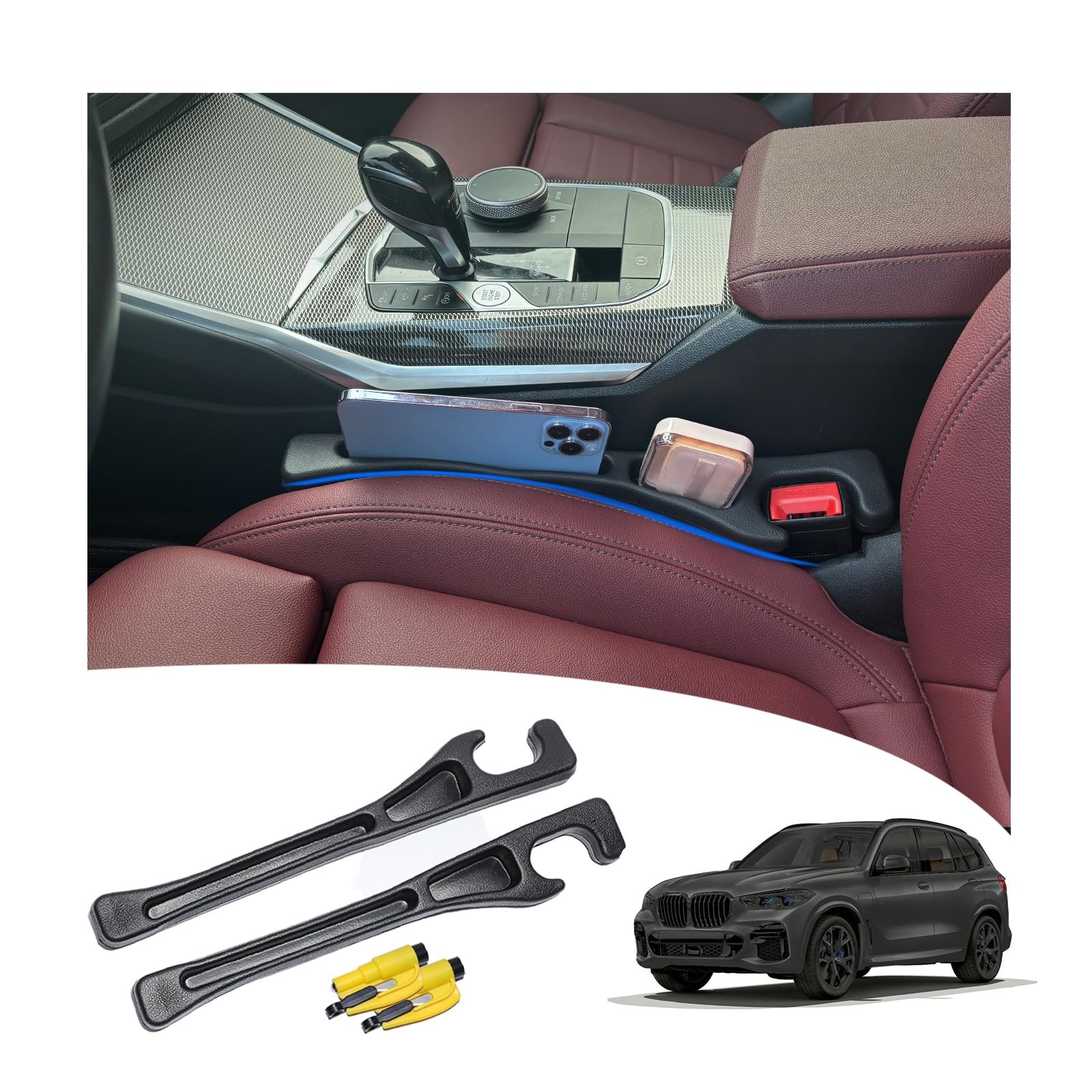 【Compatible with BMW X1 X3 X5】 Seat Gap Filler,No Drop Seat Guard Compatible ...