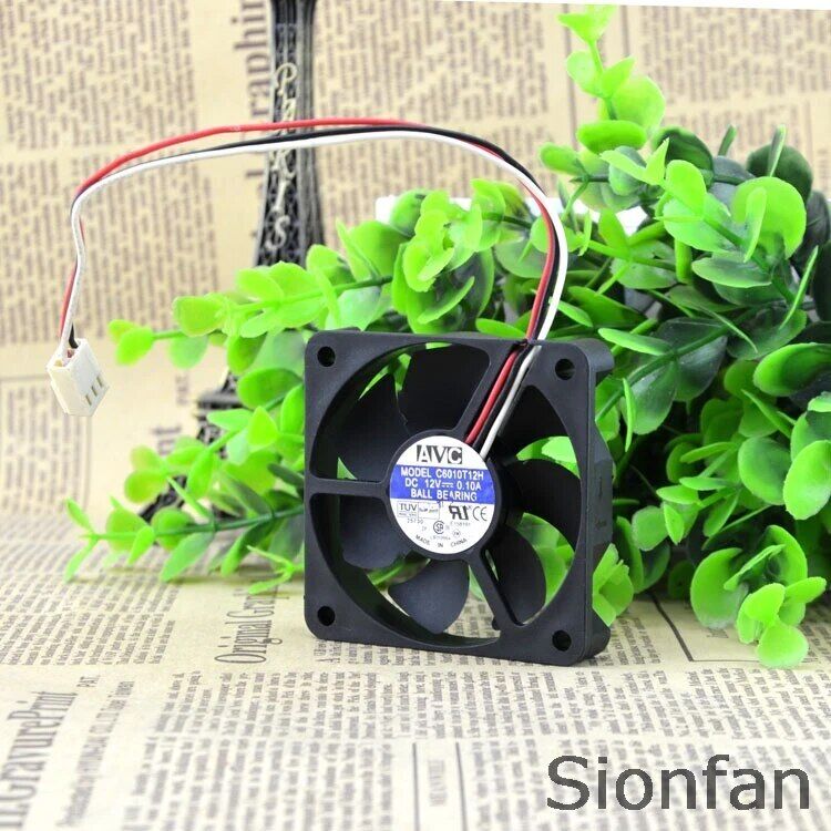 For Qihong AVC 6010 12V 0.1A C6010T12H 6cm CPU cooling fan Silent type