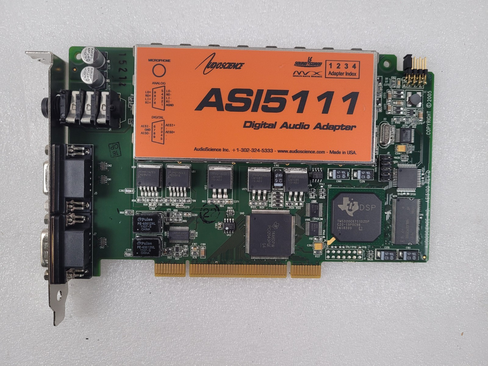 AudioScience ASI5111 Digital Audio Adapter ASI 5111 Audio Card