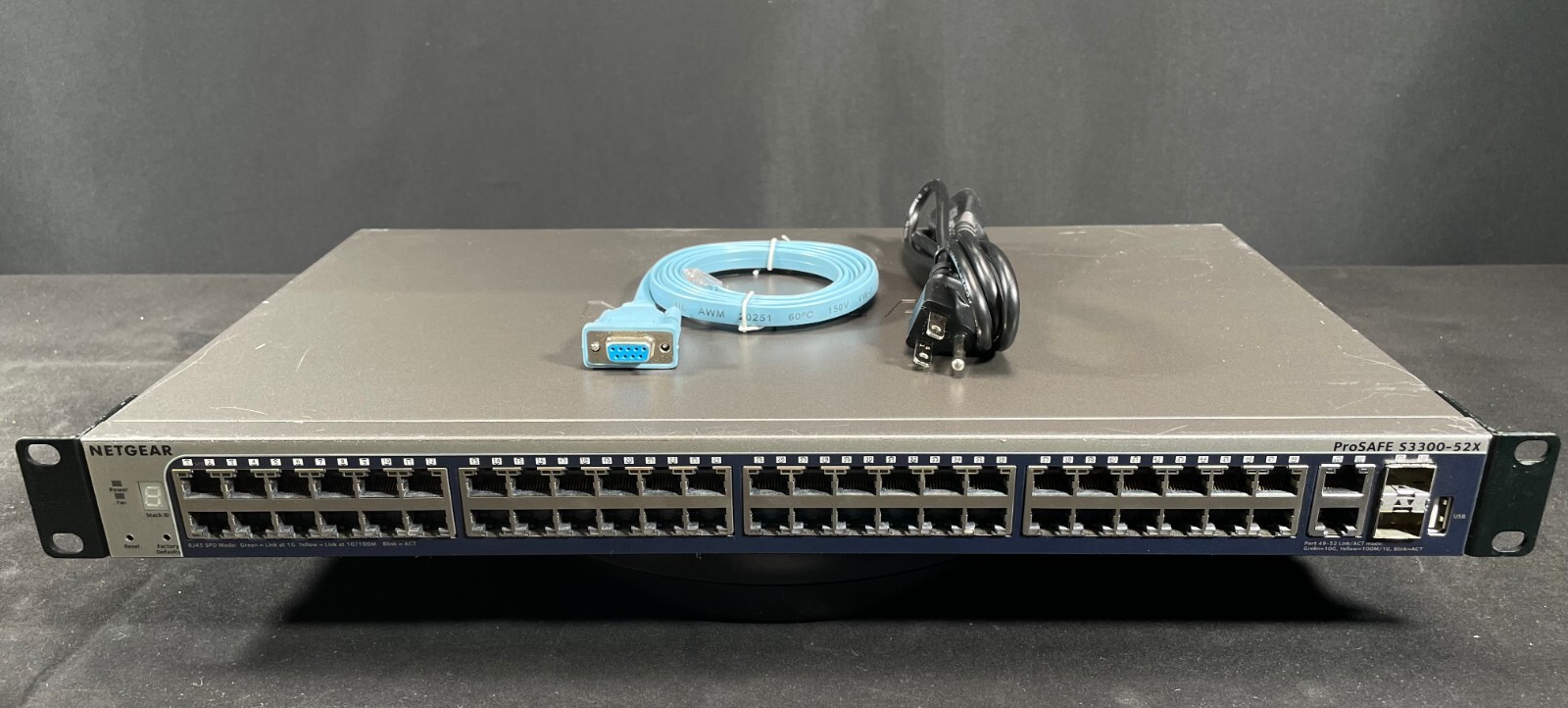 Netgear ProSAFE GS752TX S3300-52X 48P Gigabit 2 T/SFP 10G Network Switch