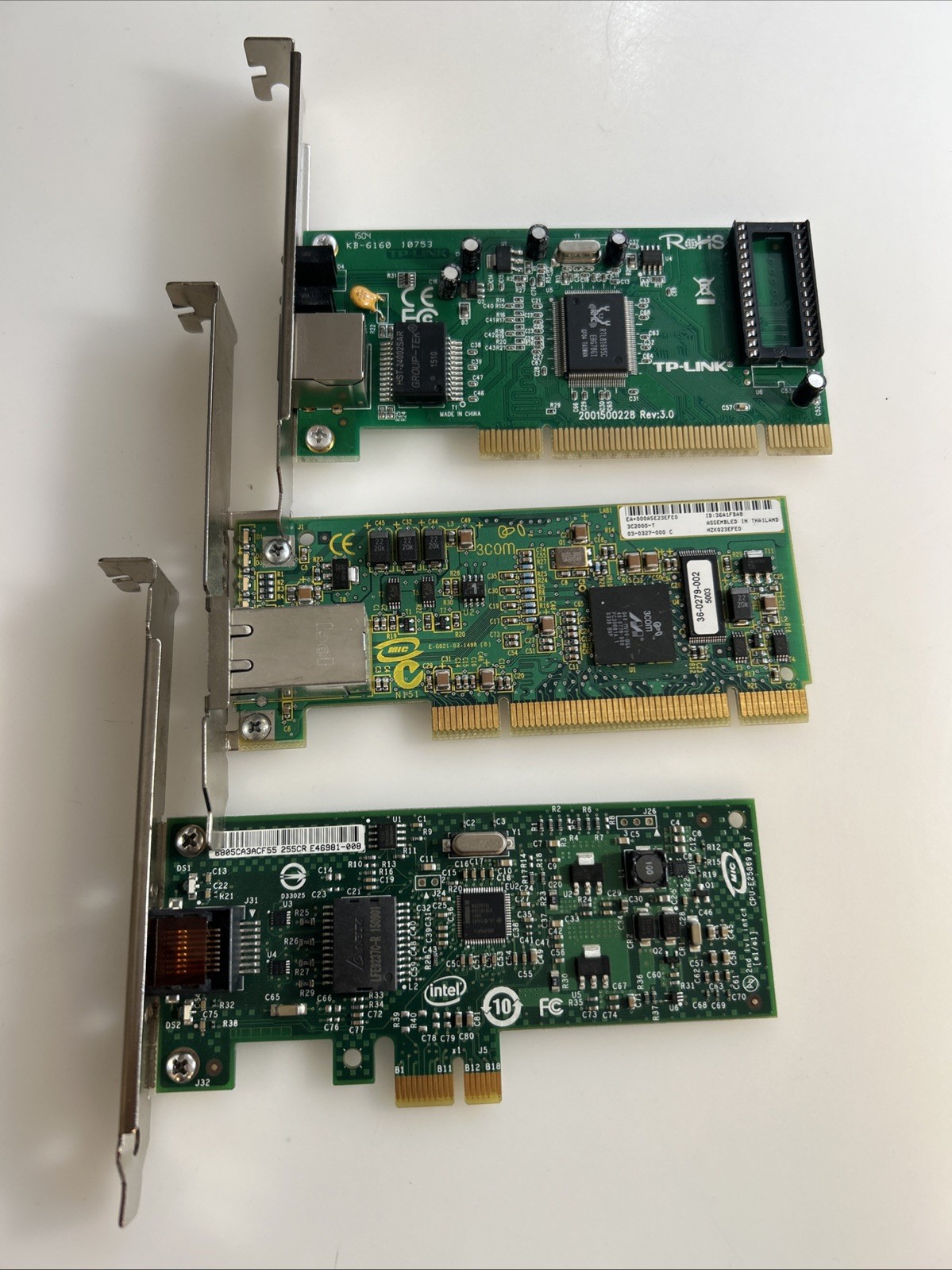 Miscellaneous Desktop 🖥️ Network Adapter Lot Of 3 Untested ab3s