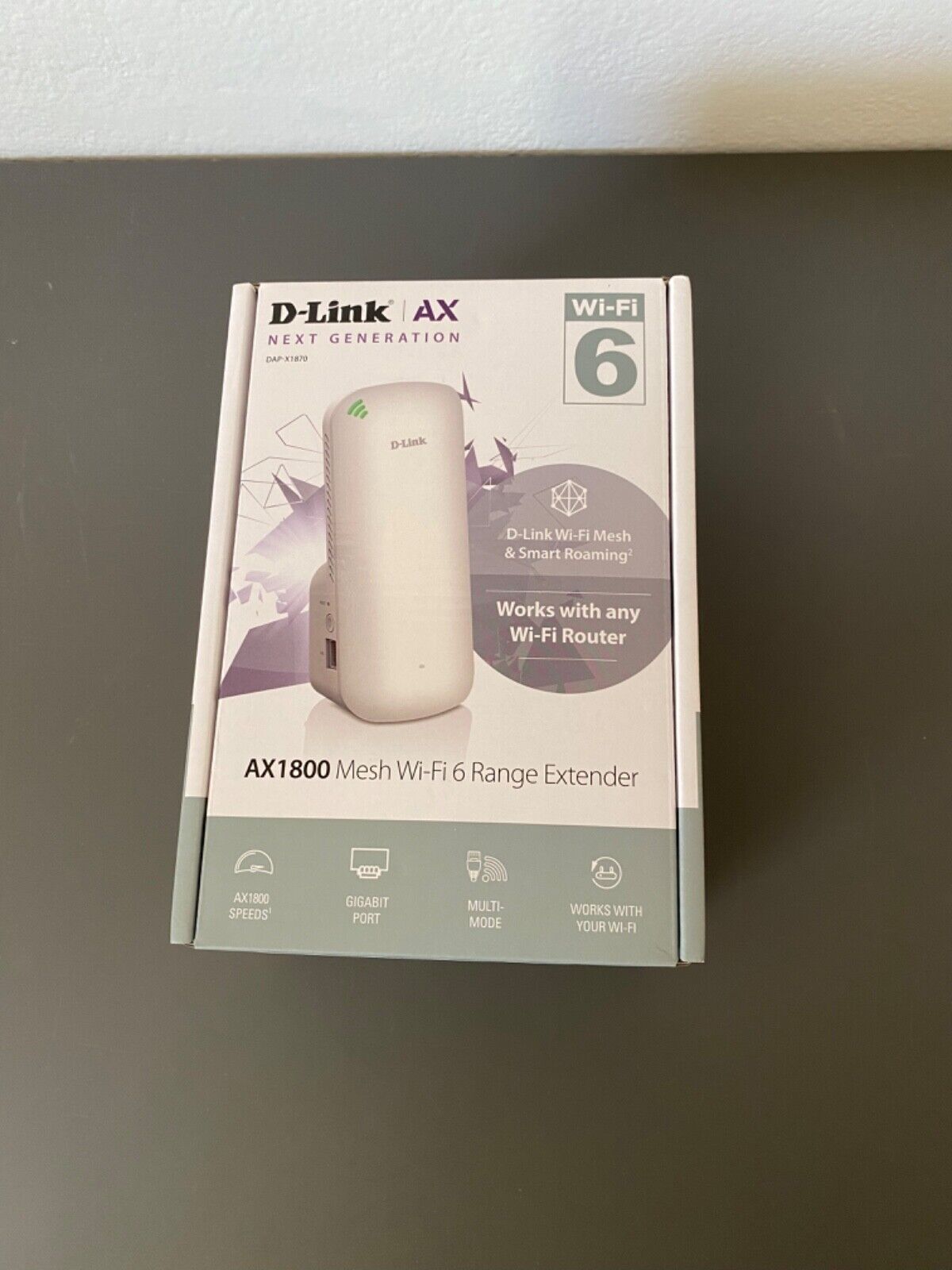 D-Link AX1800 Mesh Wi-Fi 6 Range Extender (DAP-X1870) Excellent Used Condition
