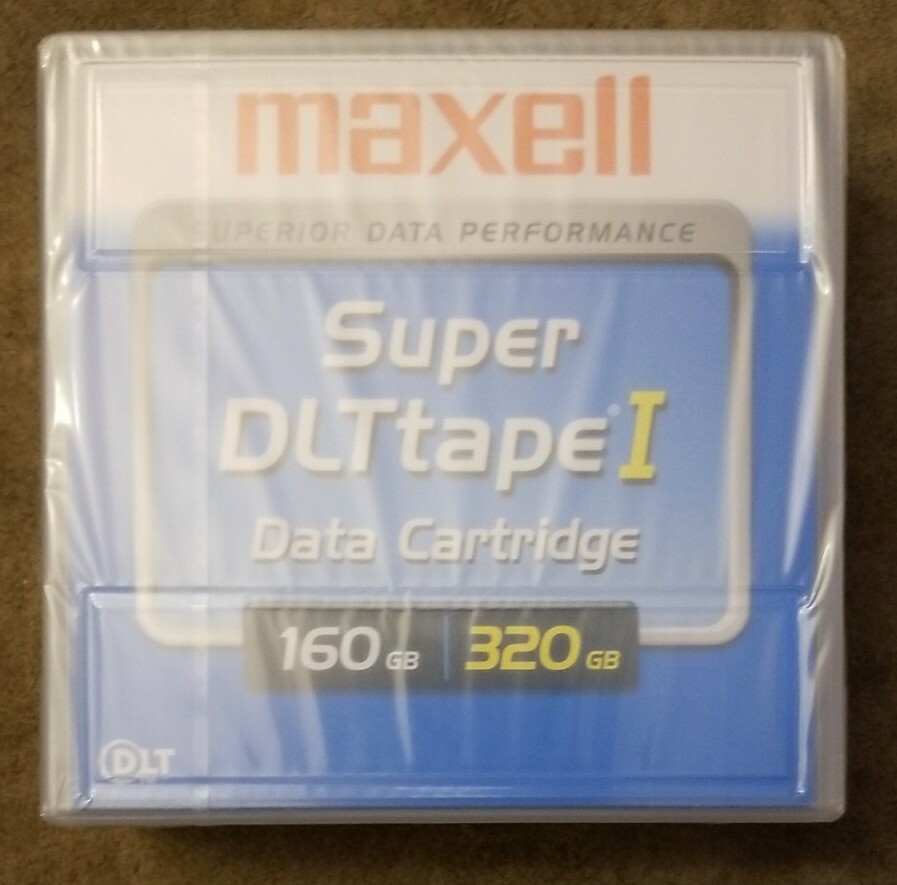 1 New Sealed Maxell 1/2" Super DLT tape I 160GB 320GB Data Cartridge
