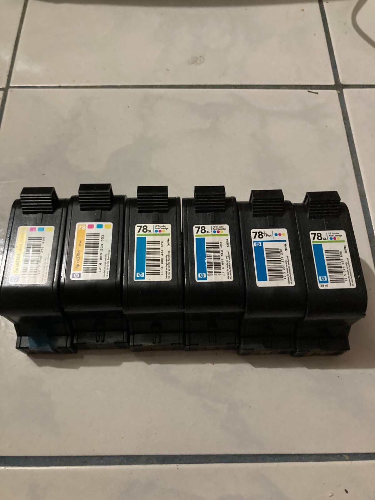 EMPTY HP 78 INK CARTRIDGE LOT DESKJET INKJET PRINTER 932C VIRGIN C6578AN 78XL