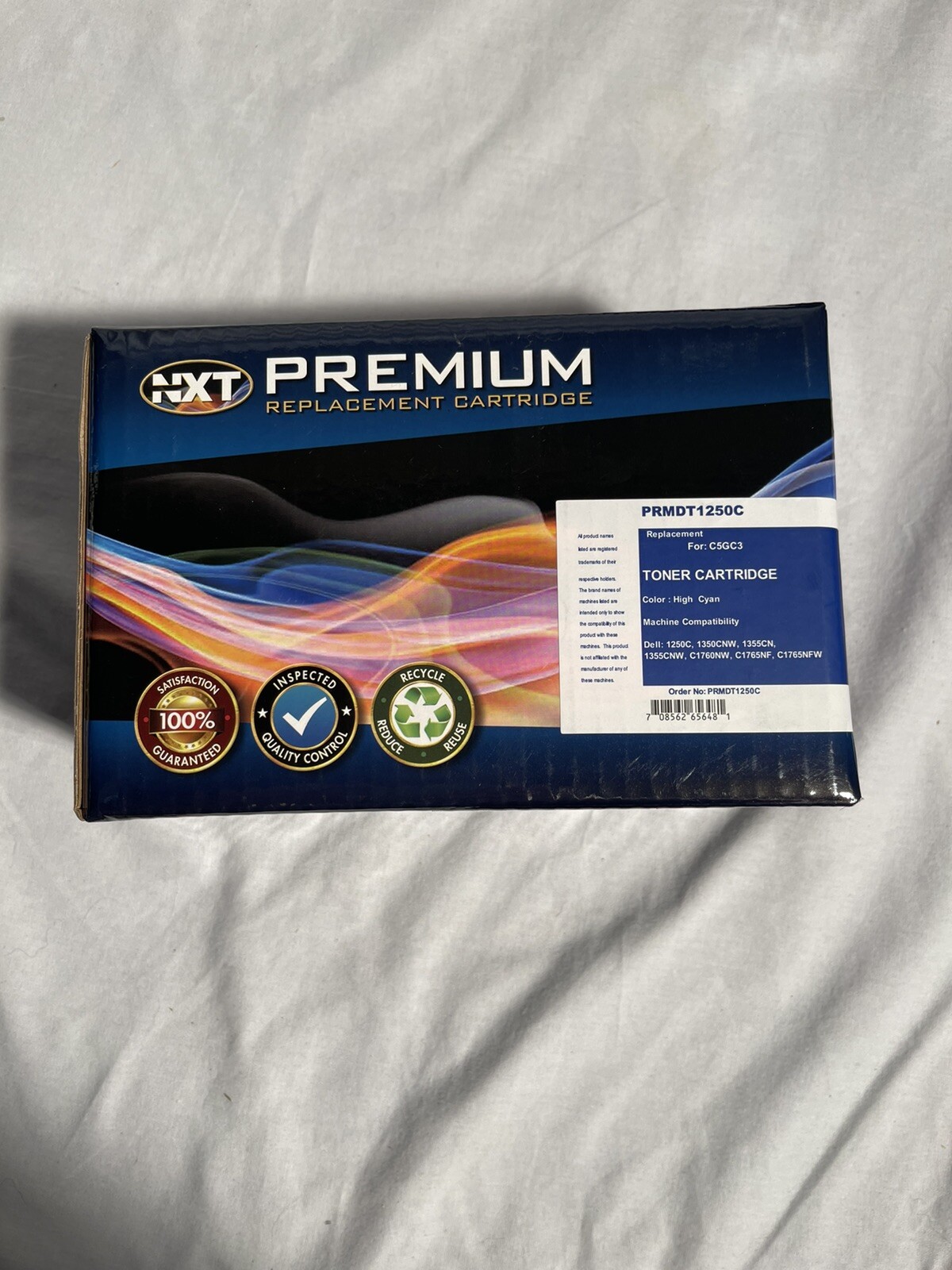 NXT PRMDT1250C Premium Toner Cartridge High Cyan Replace For C5GC3