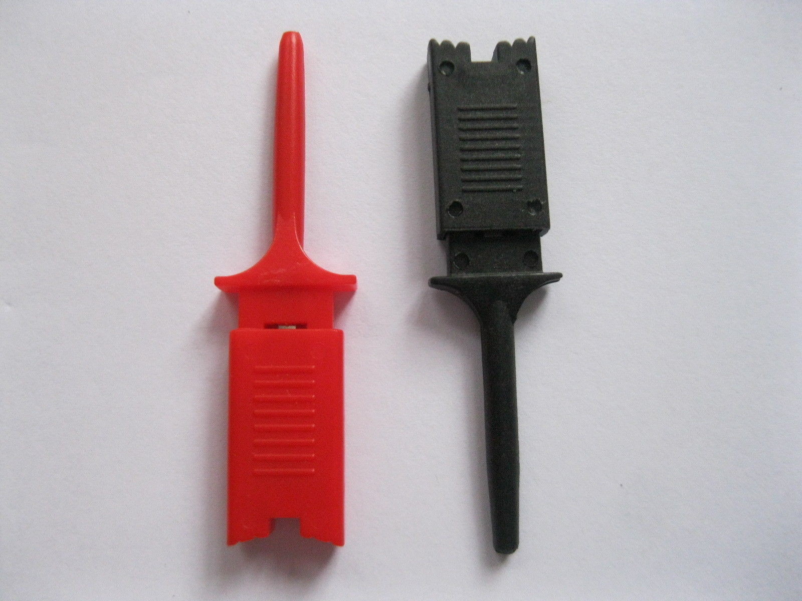 100 pcs Flat Small Test Clip for Multimeter Red Black Tiny Component Repair Tool